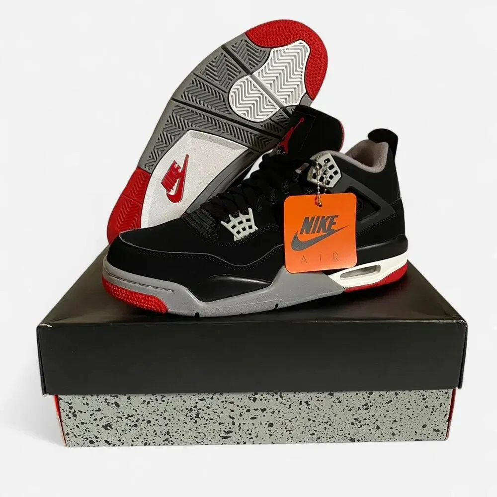 Jordan 4 retro bred 2019 - size 11 M / 12.5 W US / 44 EU